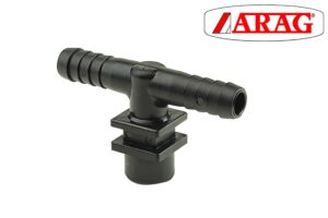 Nozzle w/NPT 1/4" Threaded Body & Double Hose Tail, dry boom nozzle bodies for agricultural sprayers