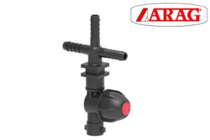 Nozzle Holder w/Anti-Drip, Quick Coupling & Triple Hose Tail, dry boom nozzle bodies for agricultural sprayers