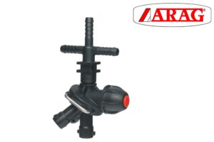Nozzle Holder Tri-Jet w/Quick Coupling & Triple Hose Tail, dry boom nozzle bodies for agricultural sprayers