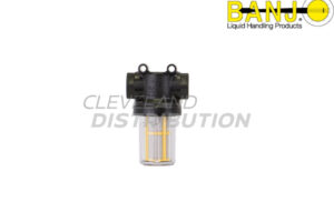 ½" X ½" Mini T Strainer With 80 Mesh Screen And Clear Bowl, banjo line strainers / filters for agricultural sprayers