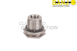 1" Stainless Steel Bulkhead Tank Fitting w/EPDM Gasket, banjo ibc tank accessories for agricultural sprayers