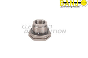 1¼" Stainless Steel Bulkhead Tank Fitting with EPDM Gasket, banjo ibc tank accessories for agricultural sprayers