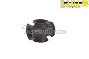 3" Flanged Cross, banjo manifold flange connections for agricultural sprayers