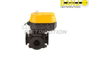 2" MEVX On/Off Standard Port Side Load Electric Valve, banjo manifold flange connections for agricultural sprayers