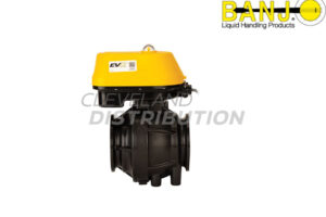 3" FP MEVX On/Off Full Port Electric Valve, banjo manifold flange connections for agricultural sprayers