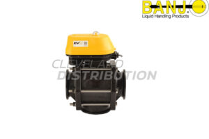 3" MEVX Full Port Bottom Load 4S WWC 3W 24V, banjo manifold flange connections for agricultural sprayers
