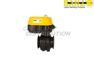 2" MEVX Regulating Standard Port Electric Valve, banjo manifold flange connections for agricultural sprayers