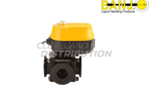2" SP MEVX Regulating Side Load Electric Valve, banjo manifold flange connections for agricultural sprayers