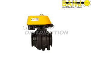 3" Full Port Regulating EVX Electric Valve, banjo manifold flange connections for agricultural sprayers