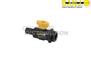 ¾" Hose Barb X 1" MNPT Micro Valve Locking Handle