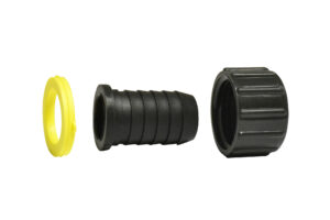 Swivel Adapter 3/4" Female Ght x 3/8" Hose Barb - Polypropylene