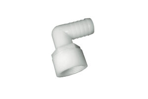 Elbow 1/2" Female NPT x 1/2" Hose Barb - Nylon