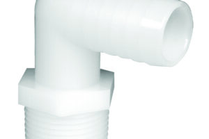 Elbow 1/2" Male NPT x 3/4" Hose Barb - Nylon