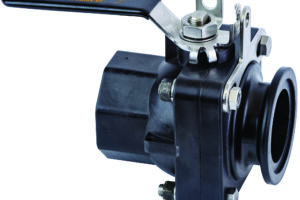 Ball Valve SS Short Series Full Port 2" Female NPT x 2" Flange