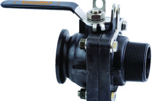 Ball Valve SS Short Series Full Port 2" Flange x 2" Male NPT