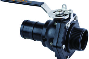 Ball Valve SS Short Series Full Port 3" Hose Barb x 3" Male NPT