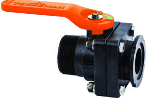 Ball Valve Short Series Standard Port 2" Male NPT x 2" Flange