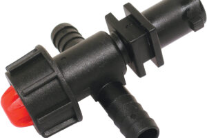 Nozzle Body 1/2" Tee Hose Barb Dry Boom W/ Top Diaphragm