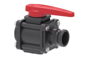 2-Way Bolted Ball Valve With Adapter
