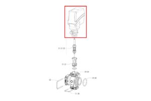 Motor for 863T Boom Section with Balanced Return