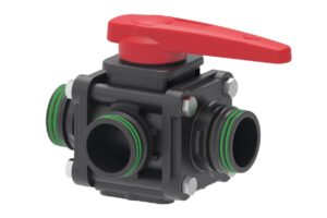 3-Way Bolted Ball Valves With Side Inlet (Pin Fit)