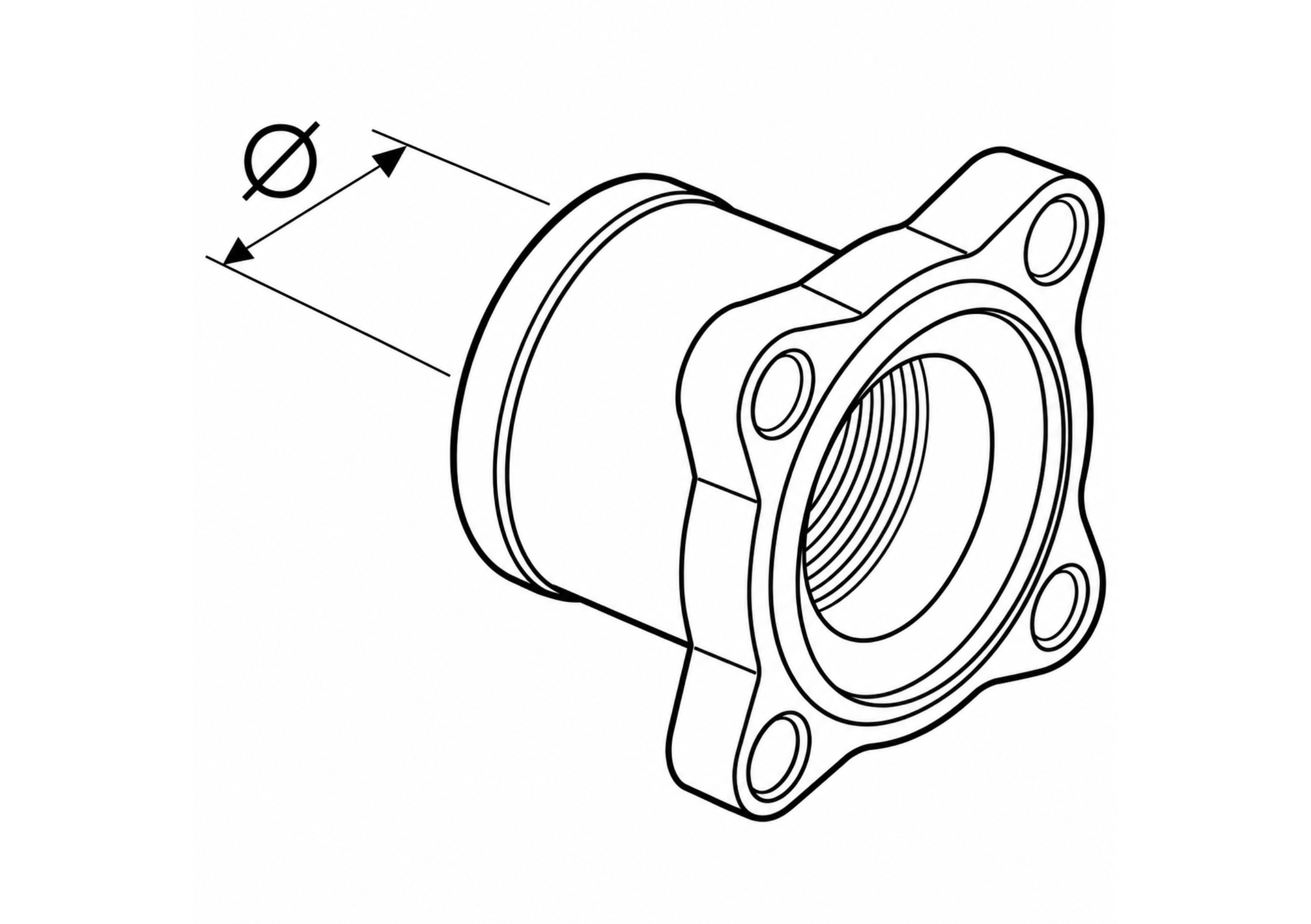 Flange Adapter Female 1 1/4”