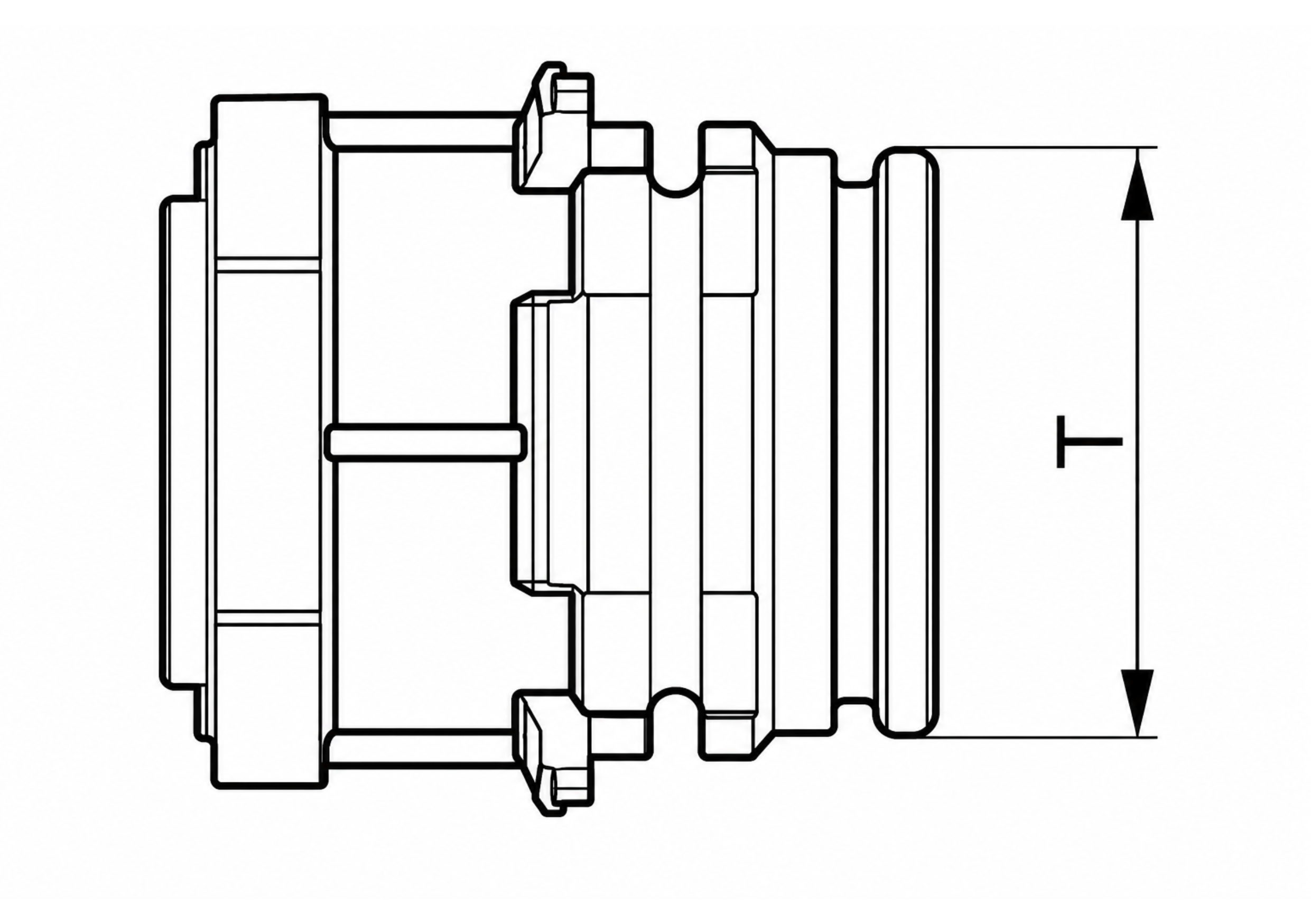 Flange Adapter T5 Male