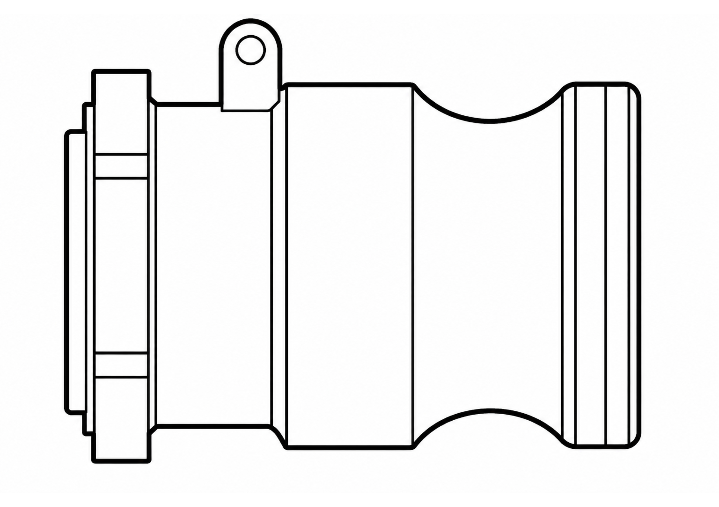 Flange Adapter Male 1 1/2” Camlock