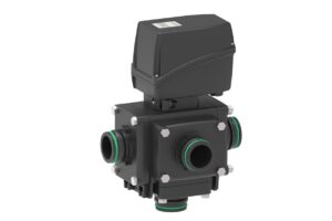 5-Way Electric Ball Valve with Fork Coupling (CAN-bus)